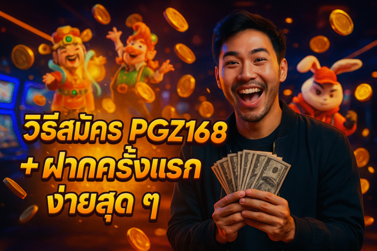 วิธีสมัคร PGZ168 + ฝากครั้งแรก ง่ายสุด ๆ