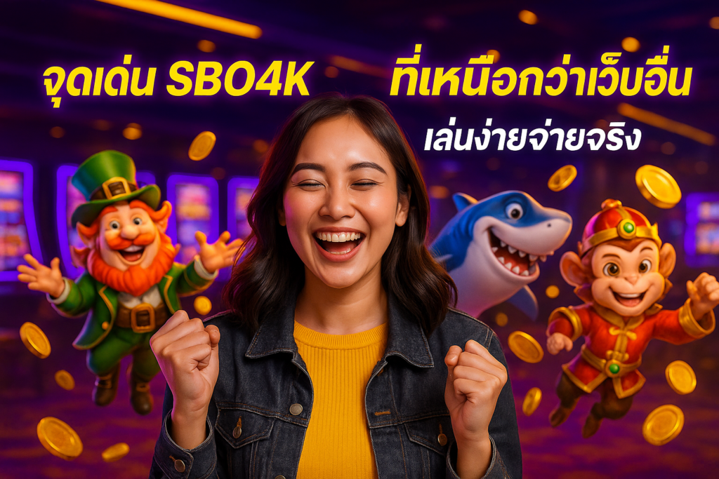 จุดเด่น SBO4K ที่เหนือกว่าเว็บอื่น เล่นง่ายจ่ายจริง